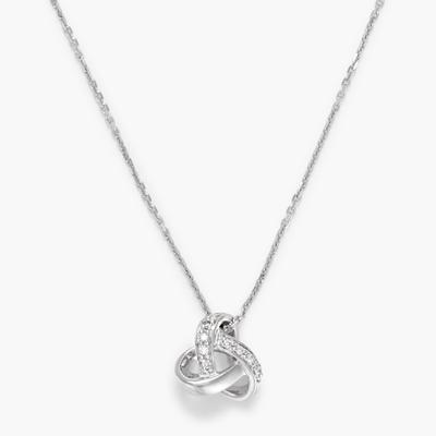 Elegance Knot Diamond Pendant