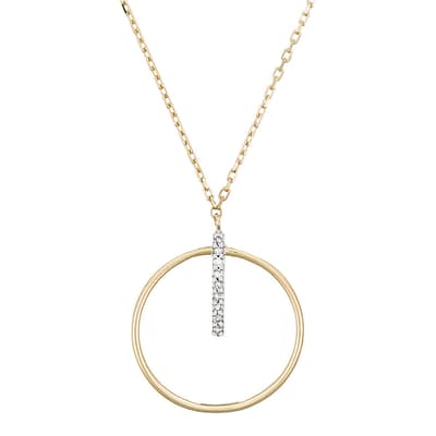 Prodigious Circle Diamond Necklace