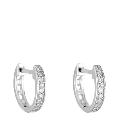 'PM' Diamond Earrings