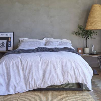 Meeko Single Duvet Set, Silver
