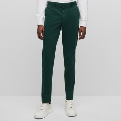 Green Kaito Tapered Stretch Chinos