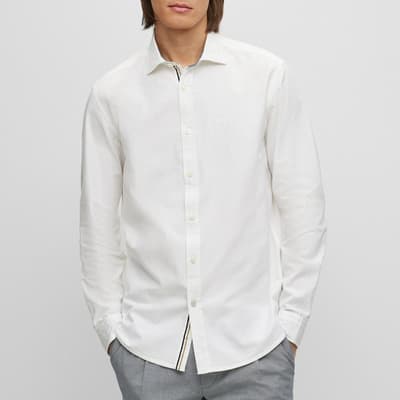 White Leo Cotton Shirt