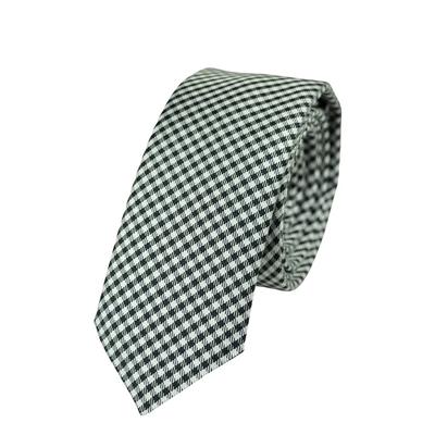 Black Check Silk Tie
