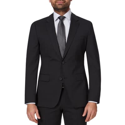 Charcoal Rider Wool Blend Suit Jacket