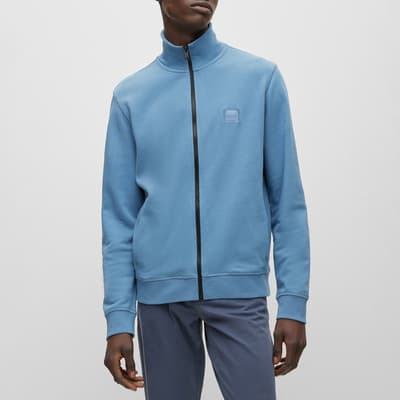 Blue Zestart Zip Cotton Jacket