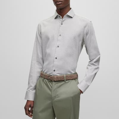 Light Grey Joe Stretch Cotton Shirt