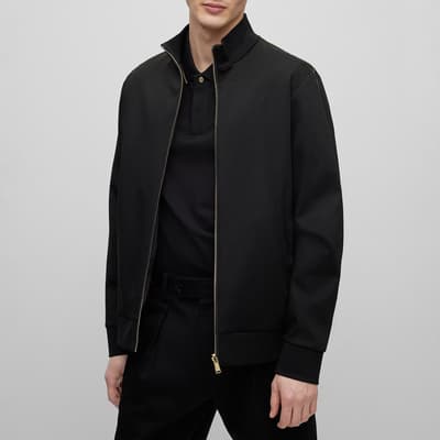 Black Scavo Cotton Jacket