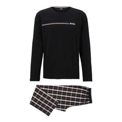 Black Urban Long Pyjama Set