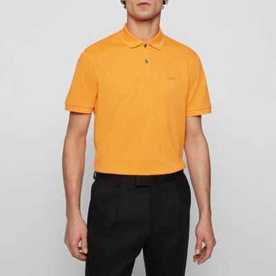 Orange Pallas Cotton Polo Shirt