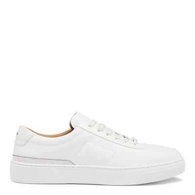 White Gary Tenn Leather Trainers