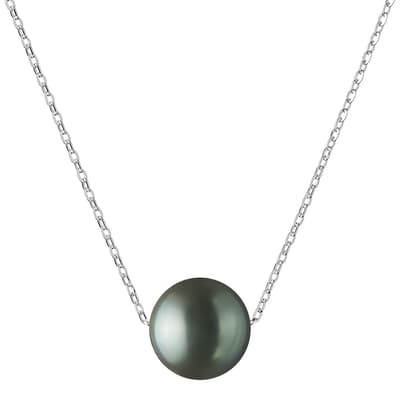 Black Sterling Silver Freshwater Pearl Pendant