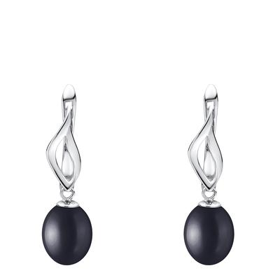 White Sterling Silver Freshwater Pearl Earrings