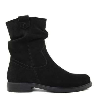Black Suede Ankle Boot