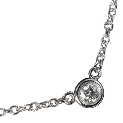 Silver Tiffany & Co By The Yard Necklace