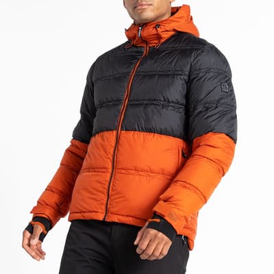 Orange Waterproof Thermal Ski Jacket