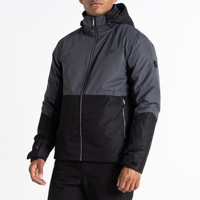 Black Thermal Waterproof Ski Jacket