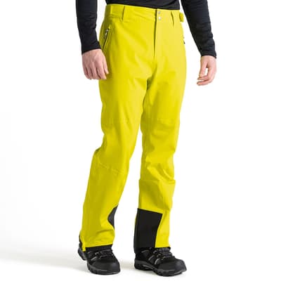 Yellow Stretch Waterproof Breathable Ski Trousers