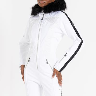 White Insulated Waterproof Snowsuit