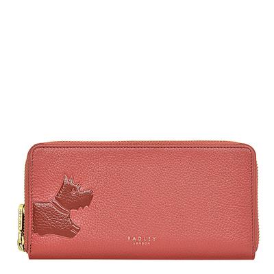 Medium Red Radley Stamp Large Zip Around Matinee