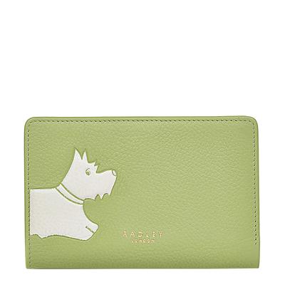 Medium Green Radley Stamp Medium Bifold Purse