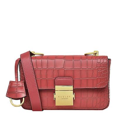 Medium Red Hanley Close Faux Mini Flapover Crossbody