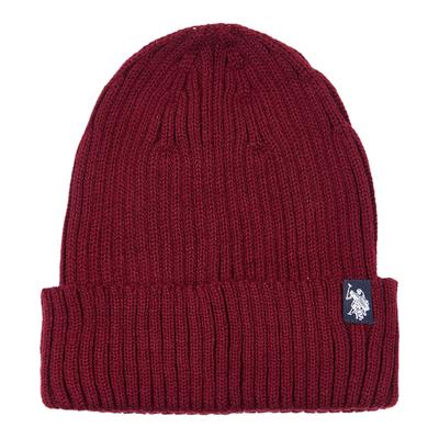 Burgundy Chunky Ribbed Beanie