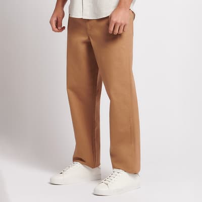 Tan Worker Cotton Trousers