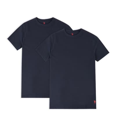 Navy 2 Packs Cotton T-Shirt
