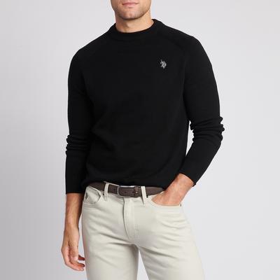 Black Small Logo Cotton Blend Jumper