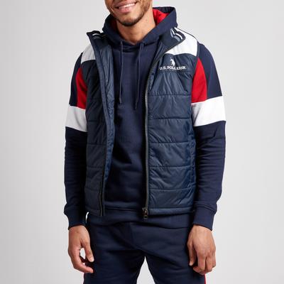 Navy Colour Block Gilet