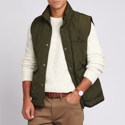 Khaki Quilted Gilet