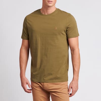 Olive Small Logo Cotton T-Shirt