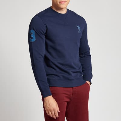 Navy Player Cotton Sweatshirt