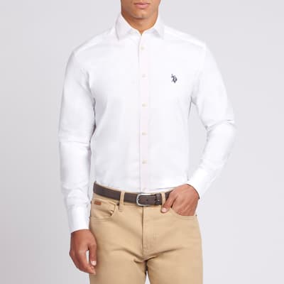 White Plain Cotton Poplin Shirt