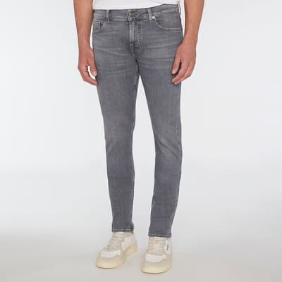 Grey Paxtyn Tapered Stretch Jeans