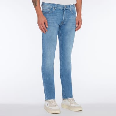 Light Blue Paxtyn Straight Stretch Jeans