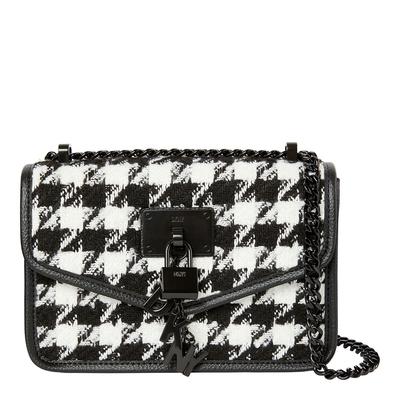 Black White Houndstooth Elissa Small Shoulder Bag