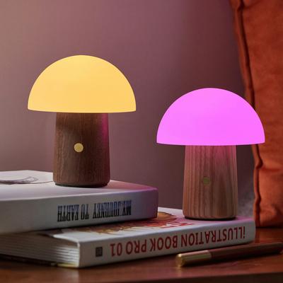 Mini Alice Mushroom Lamp,White Ash Wood