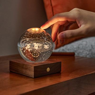 Amber Crystal Light, 3D Laser Solar System