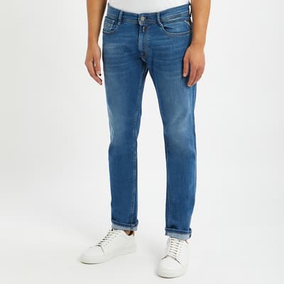 Blue Rocco Comfort Straight Stretch Jeans