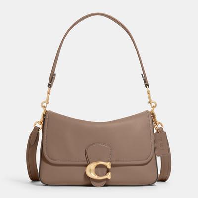 Beige Soft Calf Leather Tabby Shoulder Bag