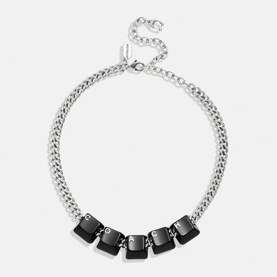 Black Coach Keyboard Choker Necklace