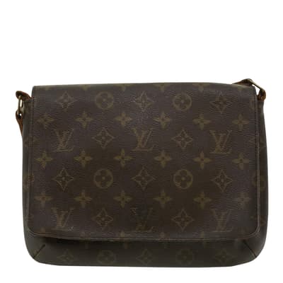 Brown Louis Vuitton Musette Tango Shoulder Bag