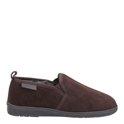 Brown Arnold Suede Classic Slippers