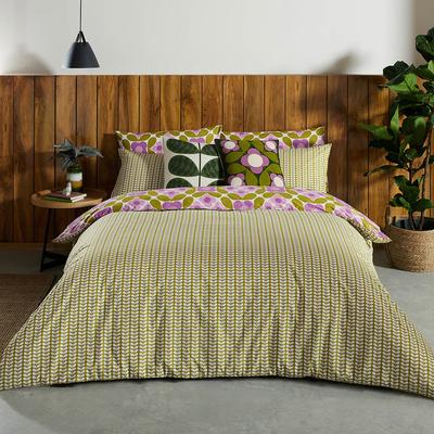 Flower Tile Super King Bed Set, Lupin
