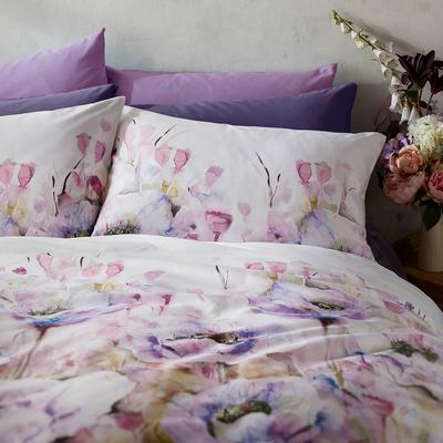 Papavera Standard Pair of Pillowcases, Violet