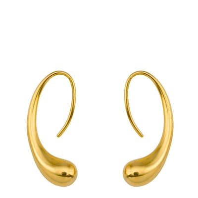 18K Gold Tear Drop Earrings