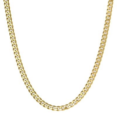 18K Gold Modern Link Necklace