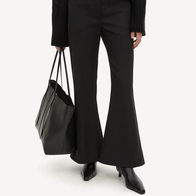Black Carass Flare Trousers