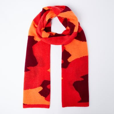 Red Camo Print Cashmere Classic Scarf